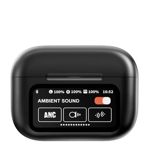 In-ear headphones with screen