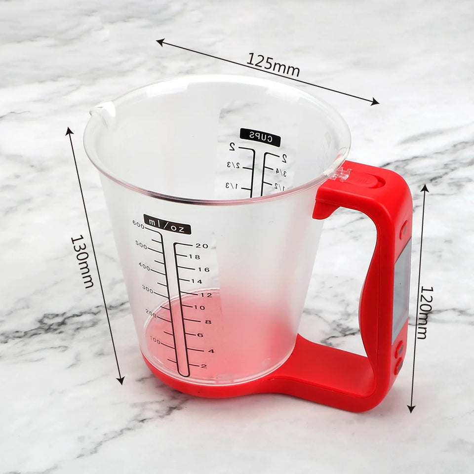 Digital measuring cup