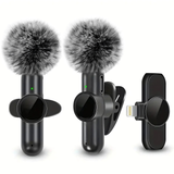 Wireless Lavalier Mikrofon – Plug & Play für iPhone & Android (mit Noise Cancelling)