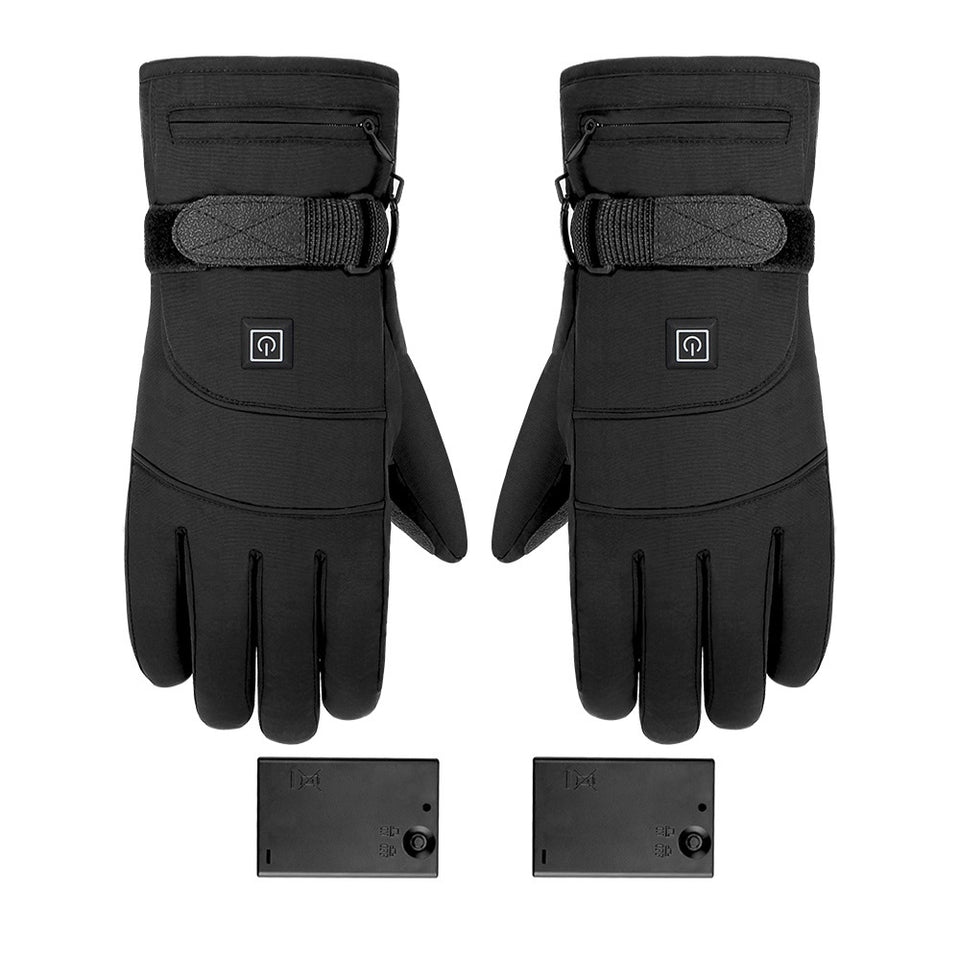 Warming heated gloves