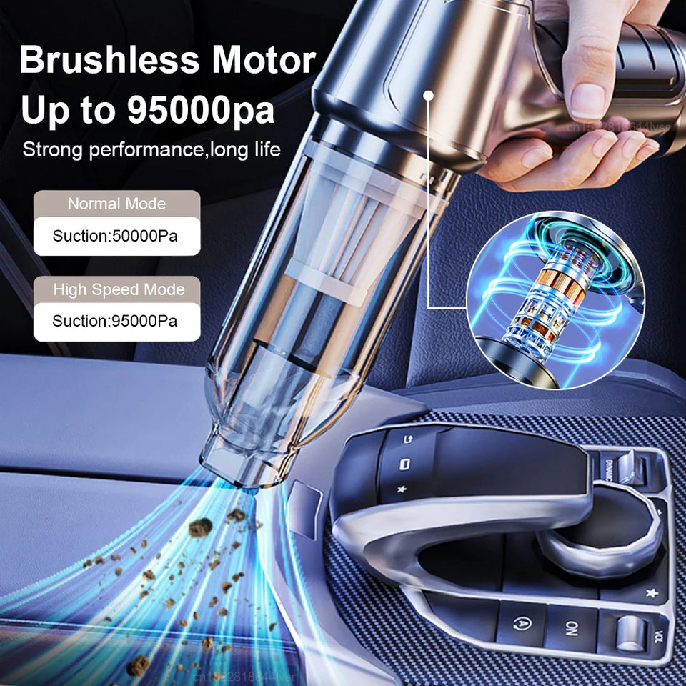 Mini car vacuum cleaner &amp; blower