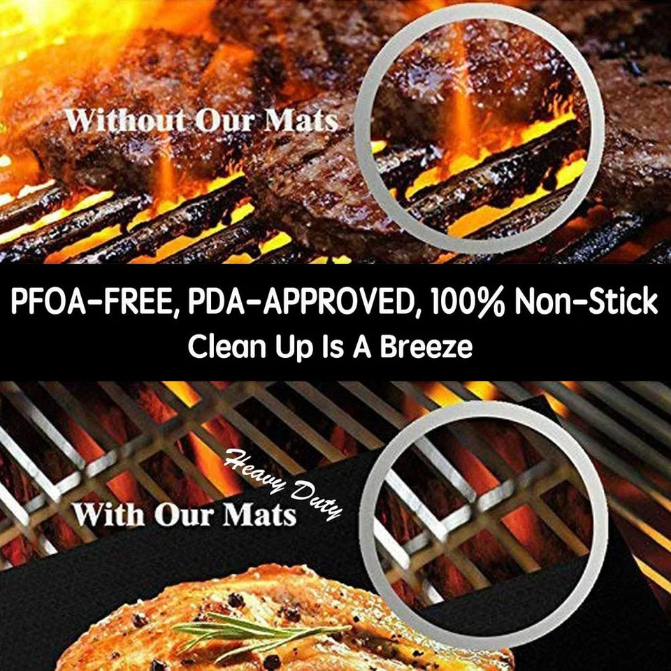 Non-stick BBQ grill mat