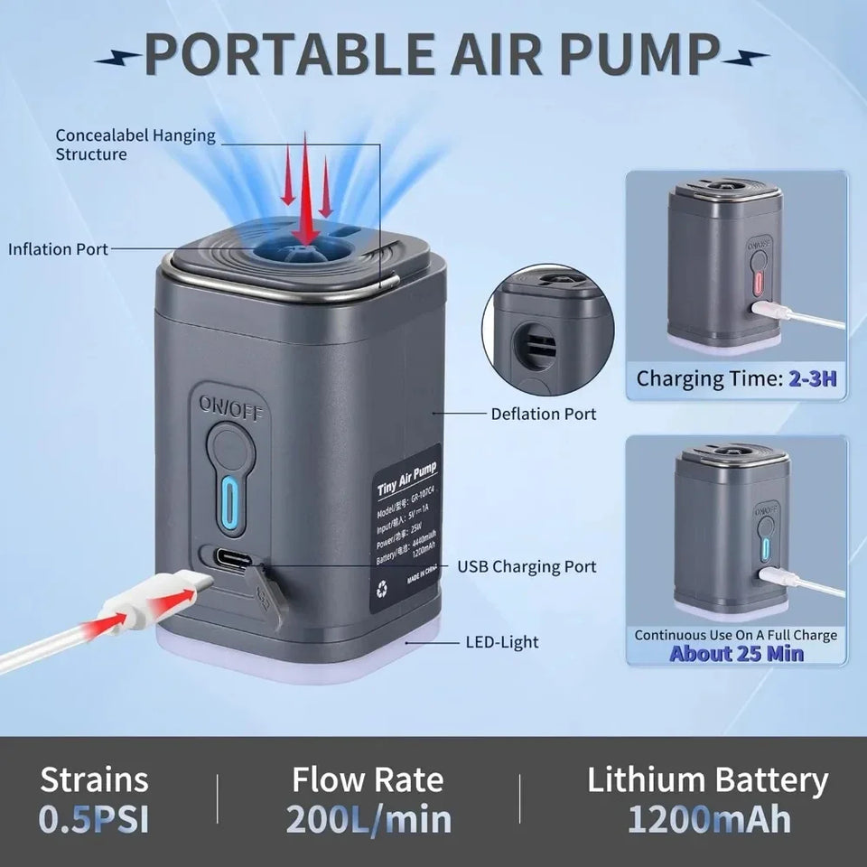 Tragbare elektrische Luftpumpe