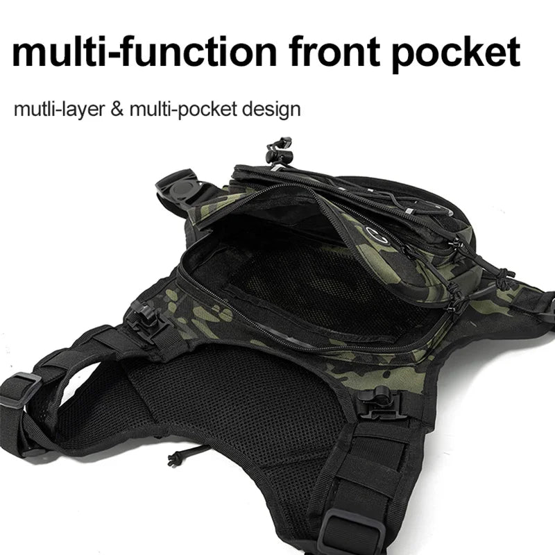 Leichter Lauf-Brustrucksack mit Trinkblasenfach