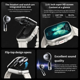 2-in-1 Smartwatch mit integrierten Bluetooth-Kopfhörern