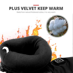 Warming heated gloves