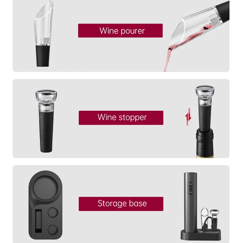7-in-1 Weinöffner Set – stilvoll geniessen, einfach servieren