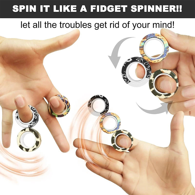 Magnetische Fidget Rings – spielerische Entspannung für unterwegs