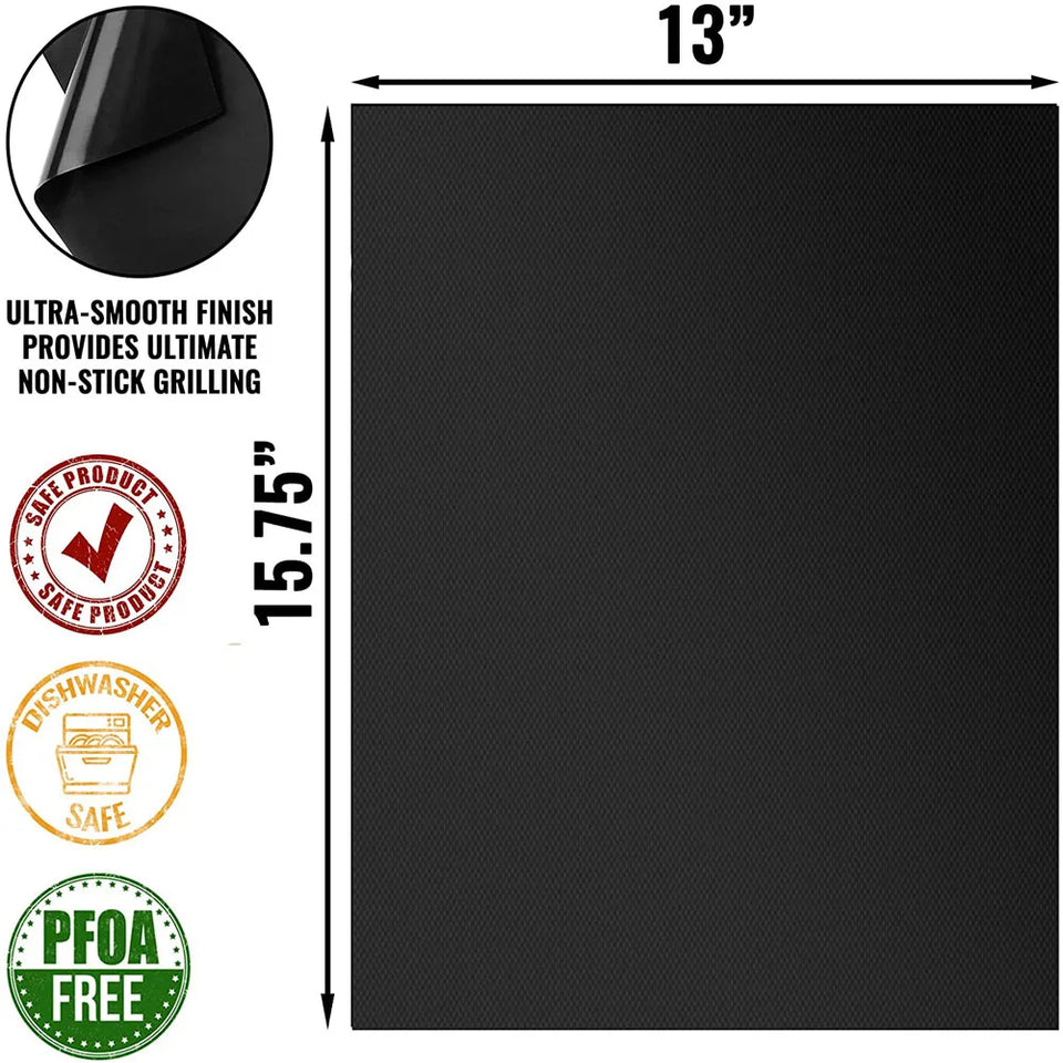 Non-stick BBQ grill mat