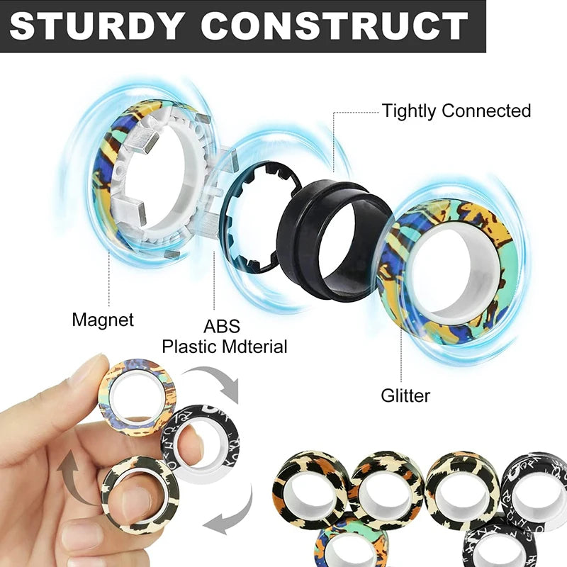 Magnetische Fidget Rings – spielerische Entspannung für unterwegs
