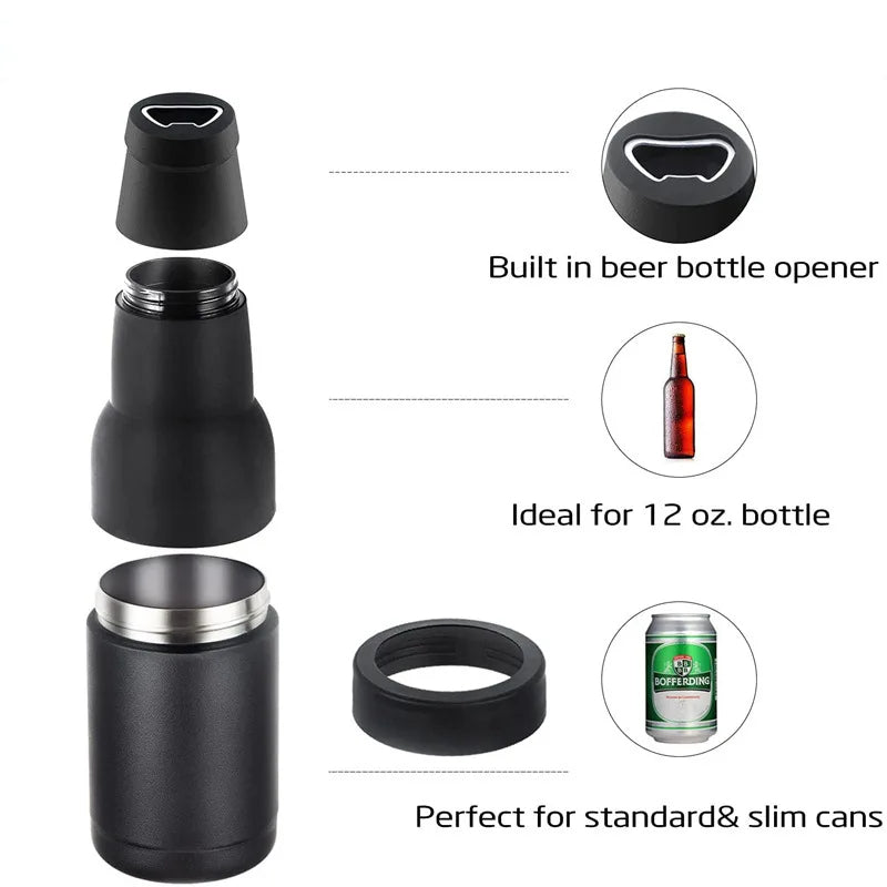 Enfriador de bebidas de acero inoxidable 3 en 1