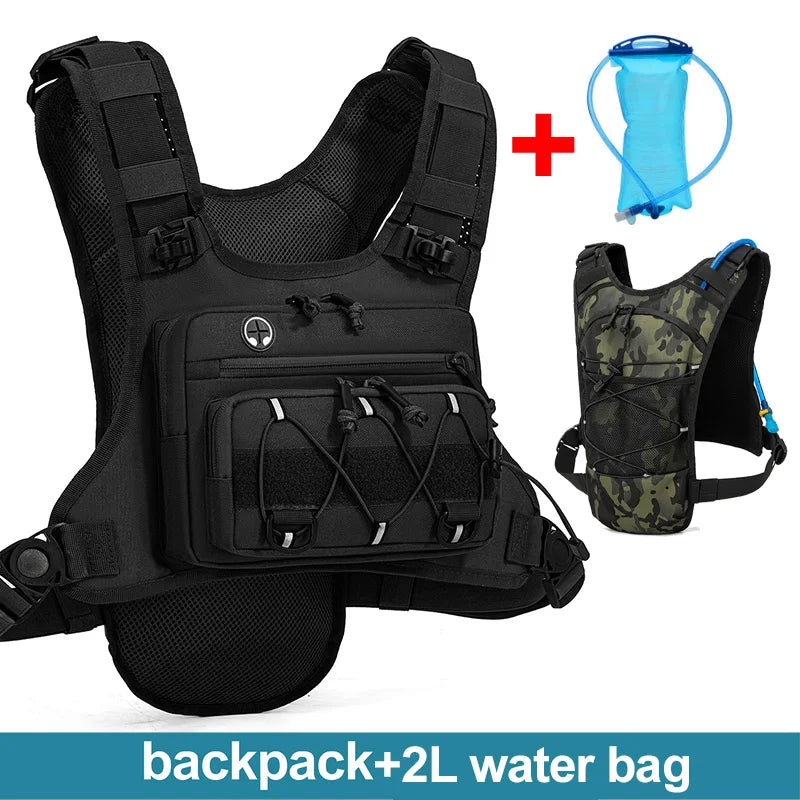 Leichter Lauf-Brustrucksack mit Trinkblasenfach