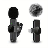 Wireless Lavalier Mikrofon – Plug & Play für iPhone & Android (mit Noise Cancelling)