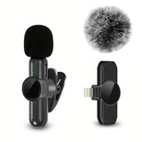 Wireless Lavalier Mikrofon – Plug & Play für iPhone & Android (mit Noise Cancelling)