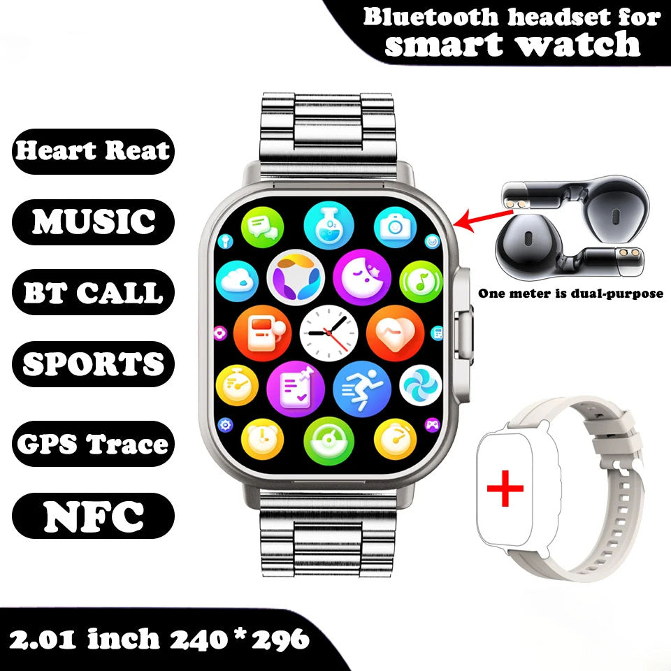 2-in-1 Smartwatch mit integrierten Bluetooth-Kopfhörern