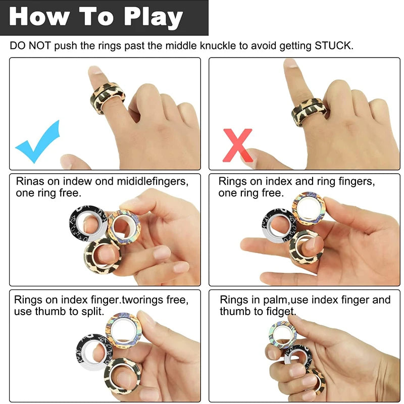 Magnetische Fidget Rings – spielerische Entspannung für unterwegs