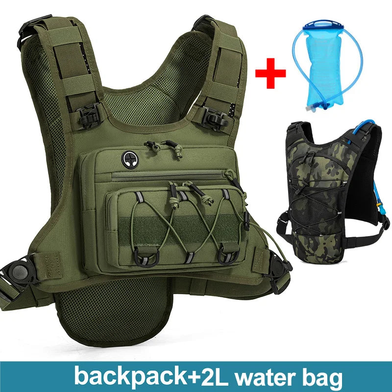 Leichter Lauf-Brustrucksack mit Trinkblasenfach