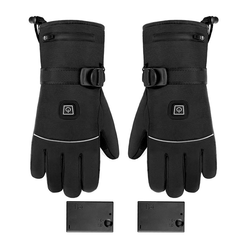 Warming heated gloves
