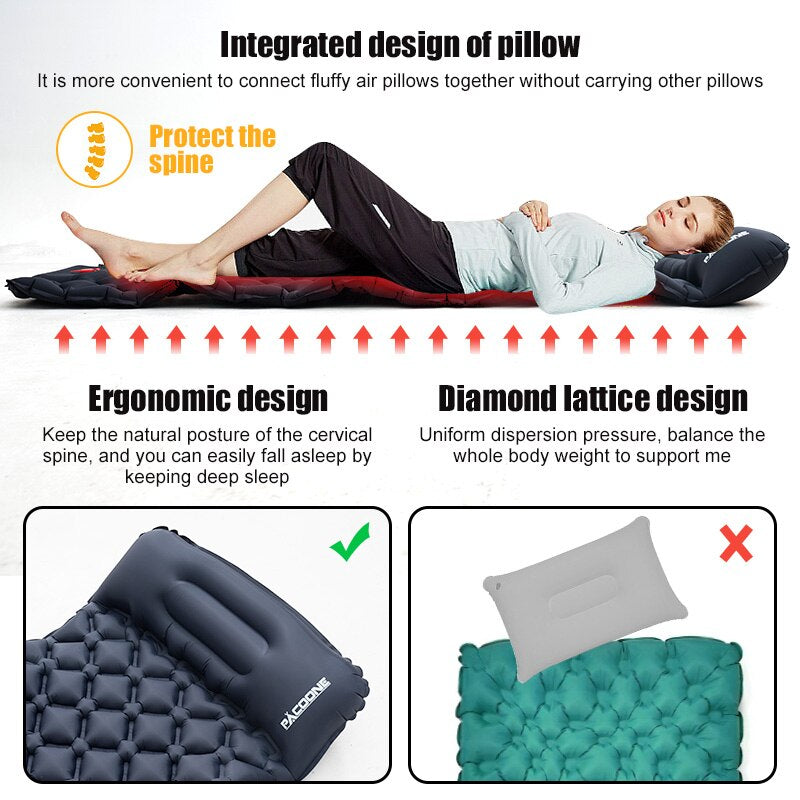 Outdoor camping sleeping mat