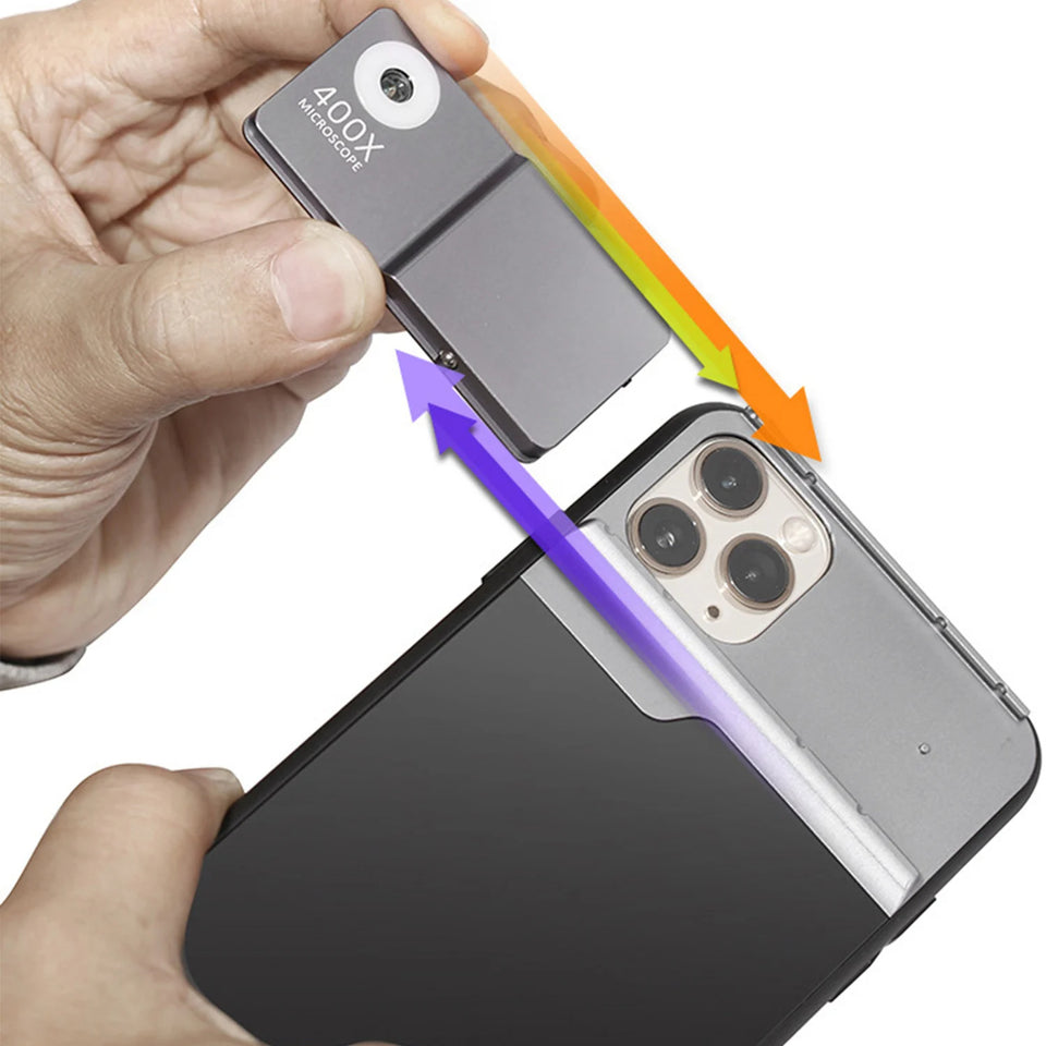 400X iPhone Microscope with Light