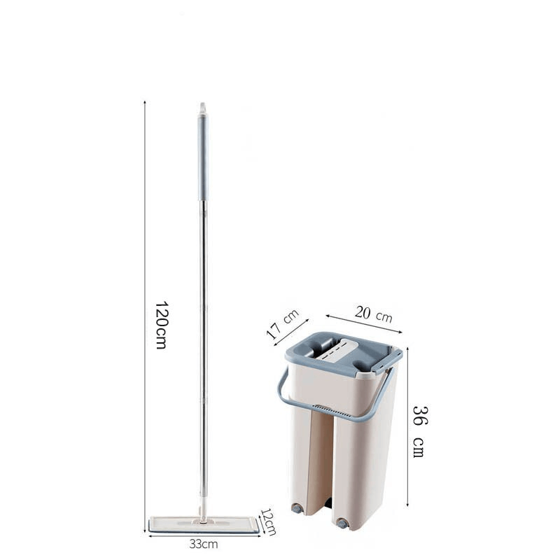Mop and bucket with wringer set