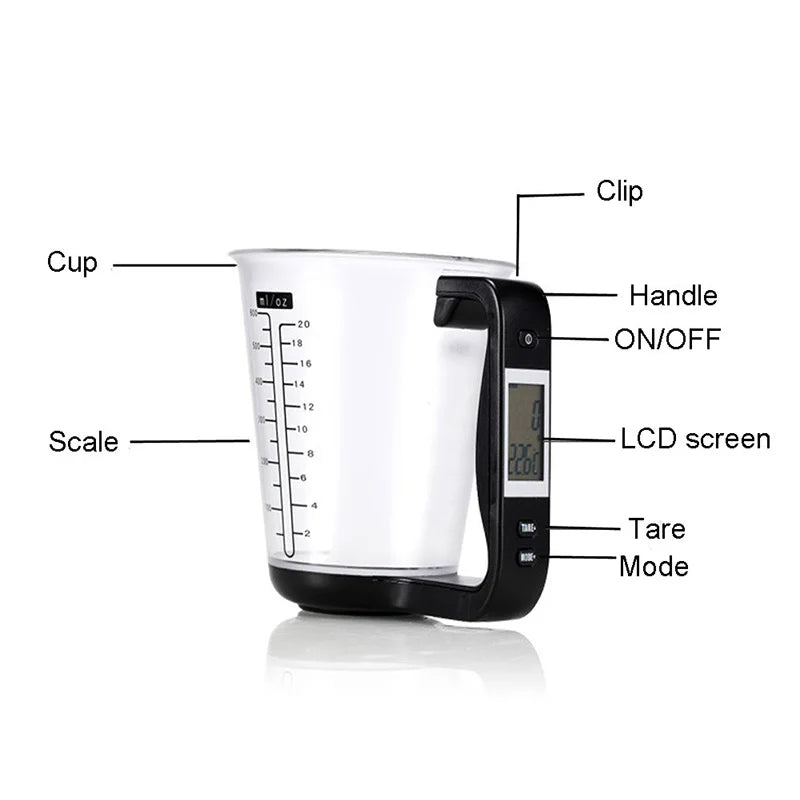 Digital measuring cup