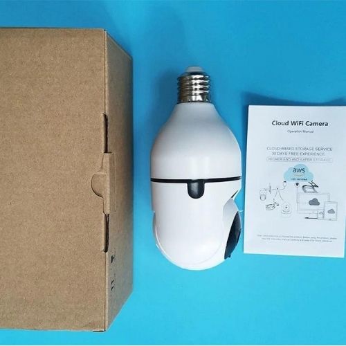 Light bulb compatible camera