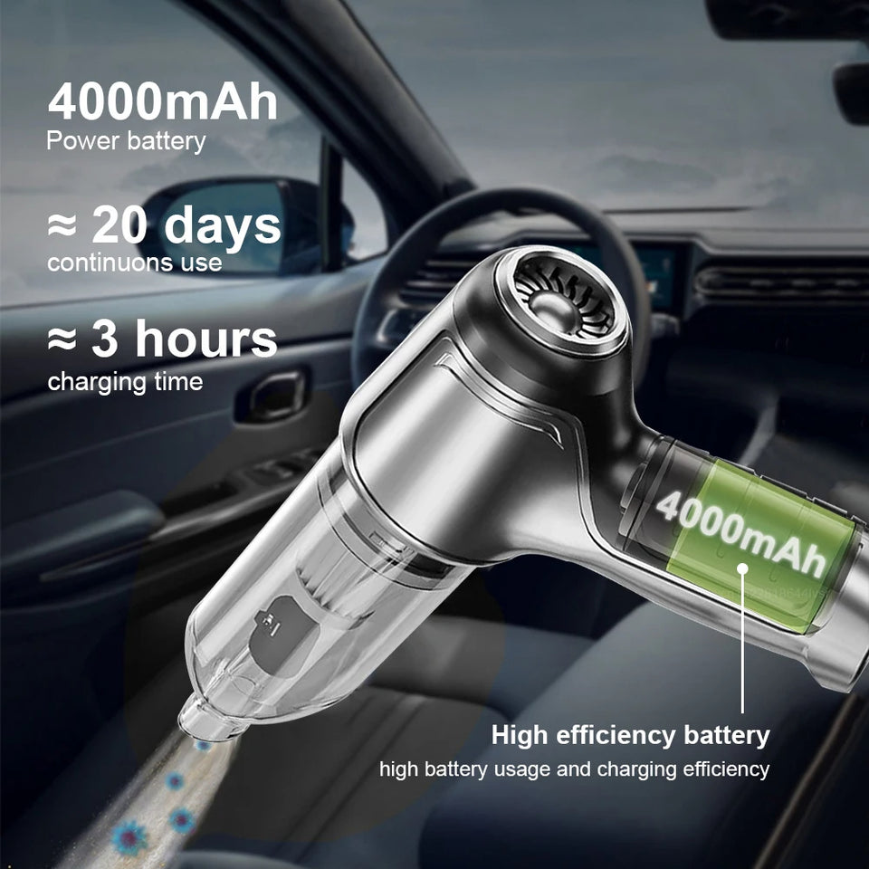 Mini car vacuum cleaner &amp; blower