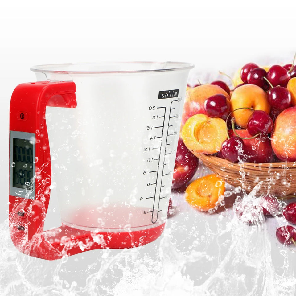 Digital measuring cup